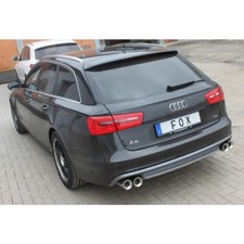 FOX Duplex Sportauspuff je 2x90mm Absorber für Audi A6 4G 2.0l TFSI 2.8l FSI