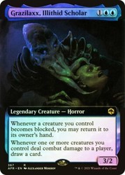 Grazilaxx, Illithid Scholar (Extended Art) #367 Foil - Adventures in the Forgotten Realms
