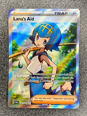 Lana's Aid 207/167 NM EN Pokemon TCG Twilight Masquerade Ultra Rare Full Art