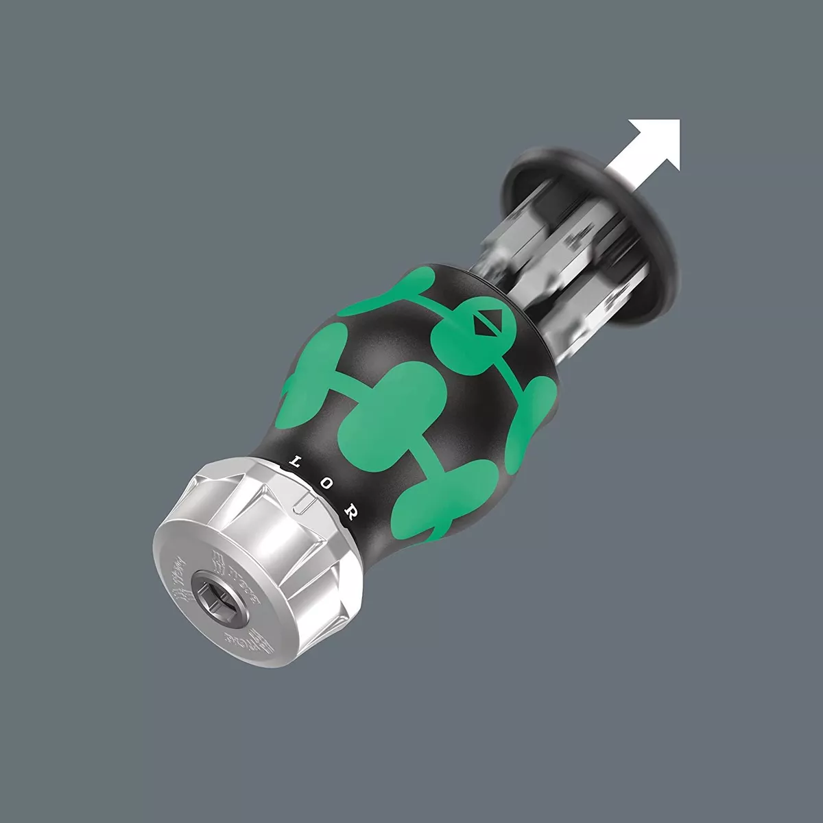 Wera 05008886001 Kraftform Kompakt Stubby RA 4 Stubby Ratchet Screwdriver