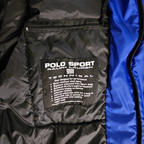 Polo Sport Ralph Lauren Vtg Colorblock Jacket Technical Puffer Coat Mens XL 90s - Picture 7 of 9