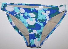 Gap NWT Women's S Blue Aqua Floral Bikini Bottoms