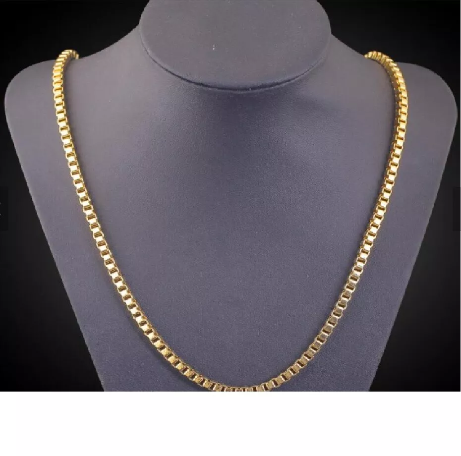 18K Gold Filled Tarnish-Resist Italian Box Chain Necklace 16"-32 inch *1.2mm/2mm - Image 2 of 4