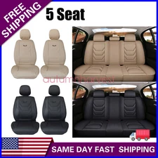 Faux Leather Full Set Car 5 Seat Covers for Infiniti QX50 QX56 QC60 QX70 QX80