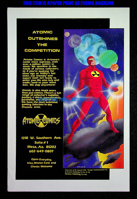 Solar Man of the Atom Atomic Comics 1993 Trade Print Magazine Ad Poster ADVERT