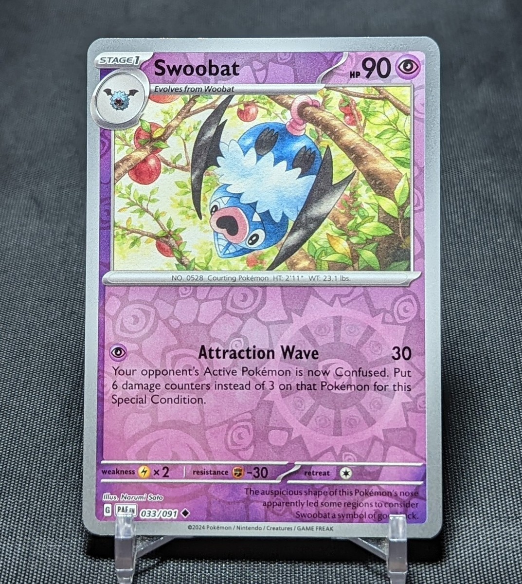 swoobat pokemon card value - (72/162) - XY Breakthrough Gust 50 Swoobat AR 117/086 SV11W White