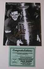 1940'S DETROIT RED WINGS SID ABEL AUTOGRAPH COA & WRITING ON PAPER / RARE
