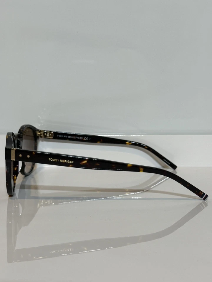 NIB Tommy Hilfiger 1795S 086 Havana Round Bold Acetate Sunglasses 50mm - Изображение 4 из 4