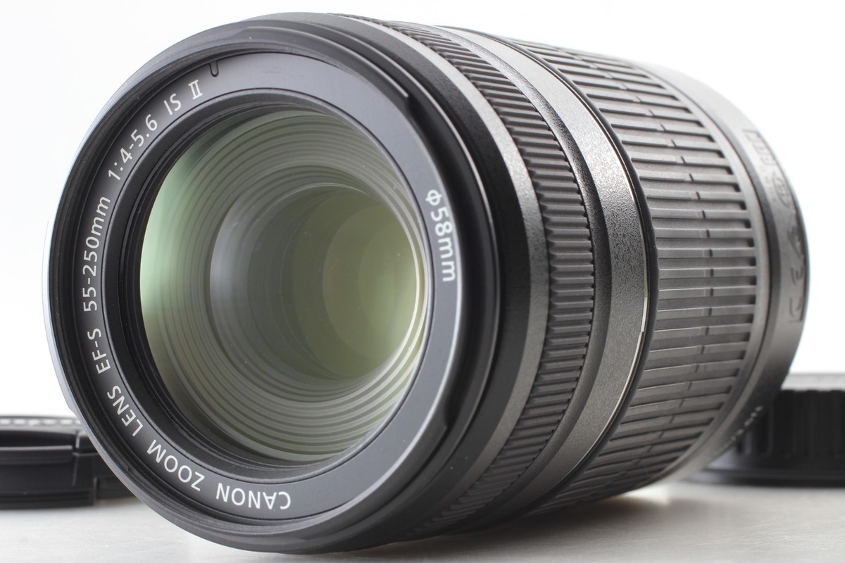 ✨超美品の望遠✨Canon EF-S 55-250mm IS II　647-2 Canon EF-S 55-250mm f/4.0-5.6 IS II Telephoto Zoom Lens