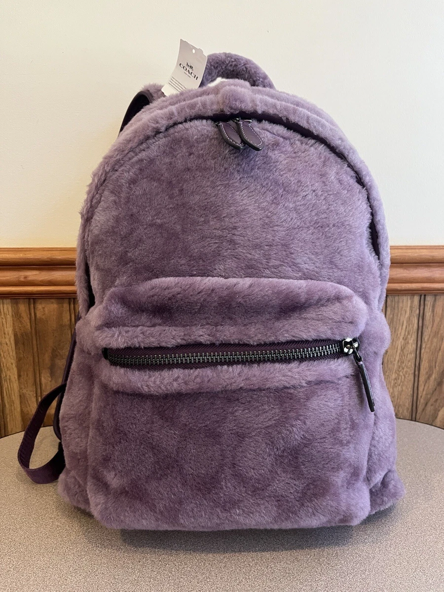 Charter backpack in signature shearling Clearance