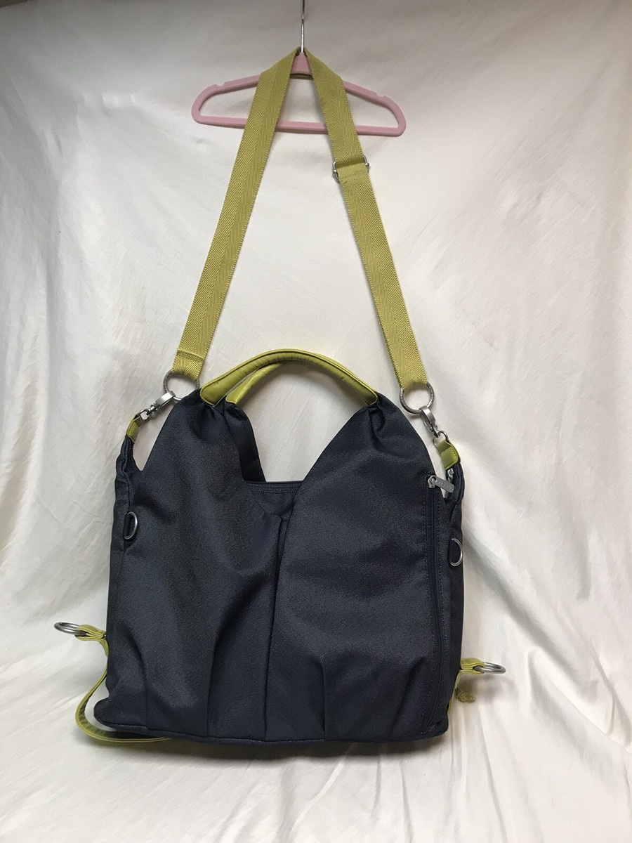 Lassig Womens Green Label Neckline Diaper Bag Denim Blue Boy Girl Many  Pockets
