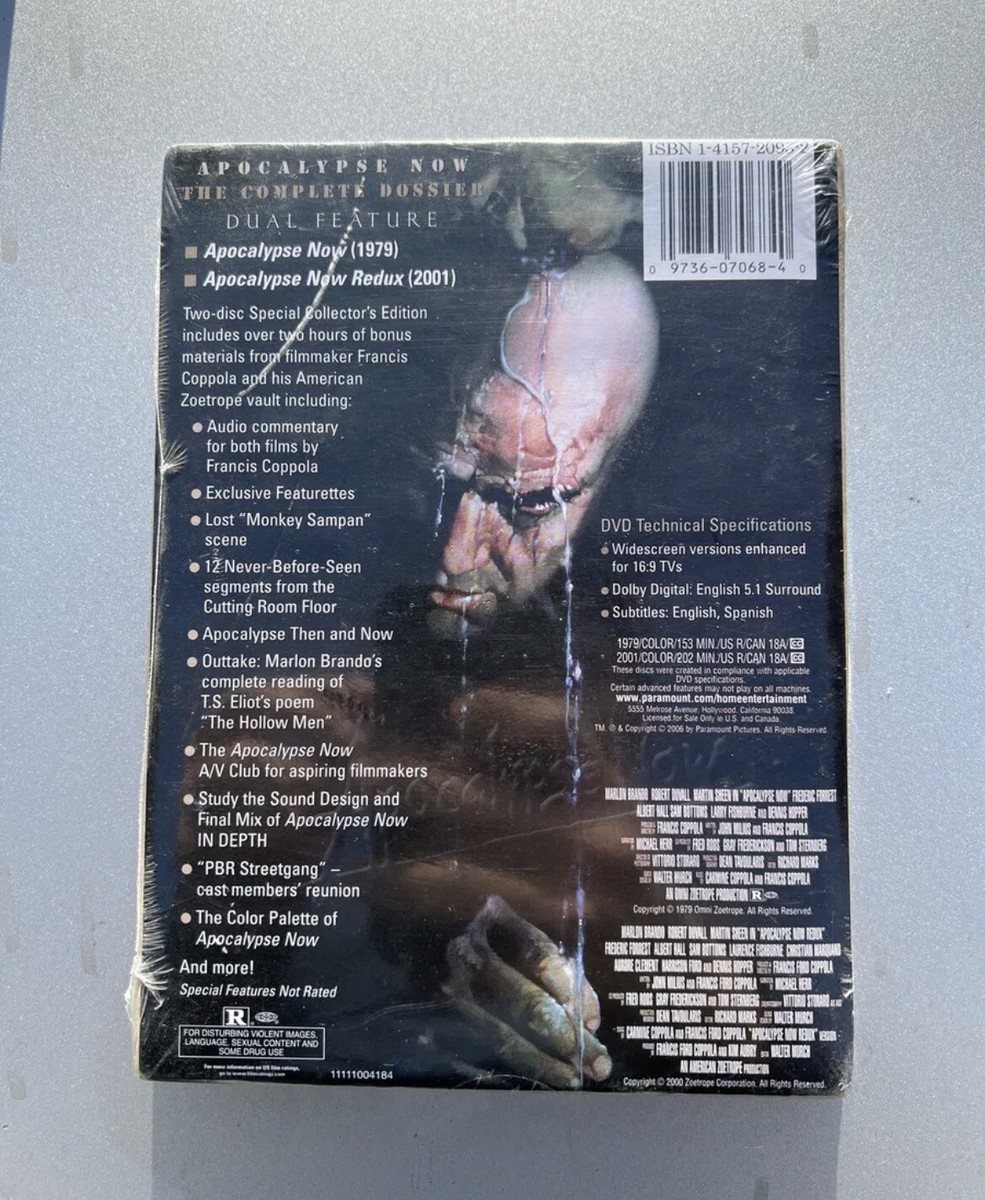 Apocalypse Now: The Complete Dossier (DVD, 2006, 2-Disc Set) for