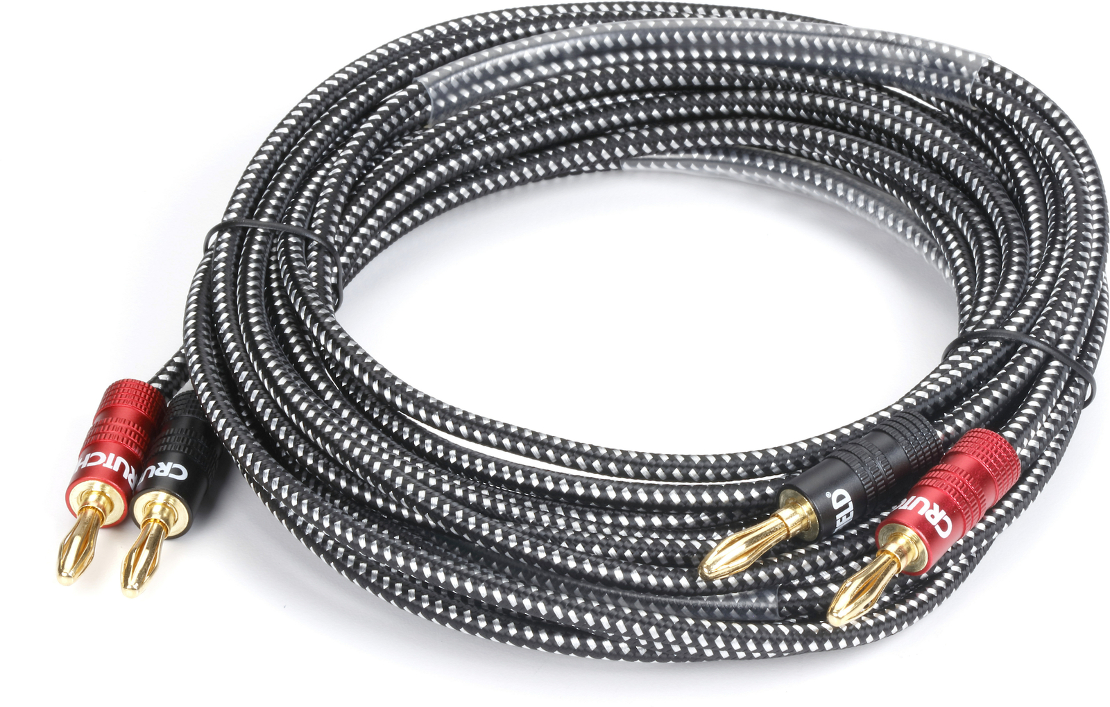 Провод динамика Crutchfield 14-го калибра длиной 10 футов, 2 провода с клеммами типа банан