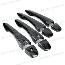 Carbon Fiber Side Smart Door Handle Covers Trims For 2013-2020 Nissan Pathfinder