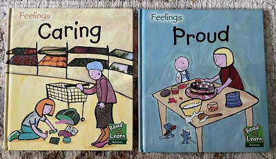 Raintree Read & Learn Feelings Book Lot of 2 ''Caring'' ''Proud'' by Sarah Medina