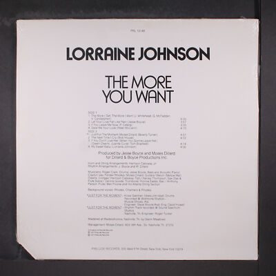 LORRAINE JOHNSON: the more you want PRELUDE 12
