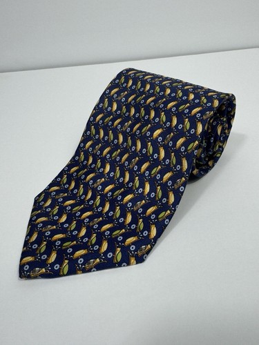 Burberry London Mens Silk Necktie Italy Golf Bag 58” X 3.5” Modern Preppy Casual