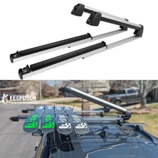 Universal Ski Snowboard Roof Rack Pull-out Carrier for 6 Pair Skis 4 Snowboards