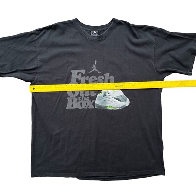 Vintage Nike Air Jordan Mens XL Green 5 Fresh Out The Box T Vintage Nike Air Jordan Mens XL Green 5 Fresh Out The Box T