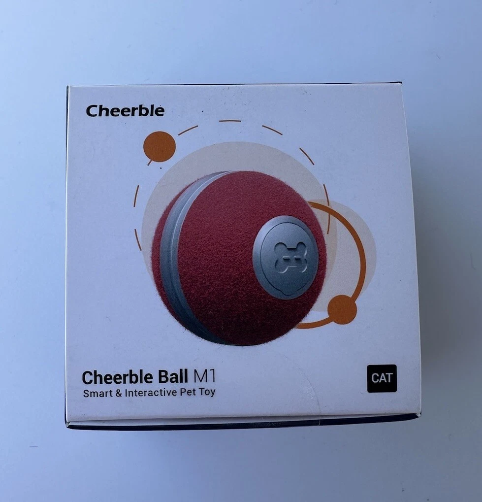 Cheerble M1 Interactive Cat Pet Toy Ball - RED - Rechargeable - New
Opens in a new window or tab