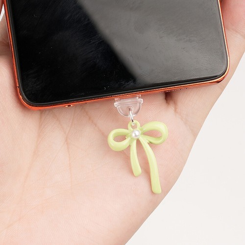 Phone Dust Plug Pendant For Type-c Port Fashion Bowknot Charging Port Protec _cu - Zdjęcie 2 z 18