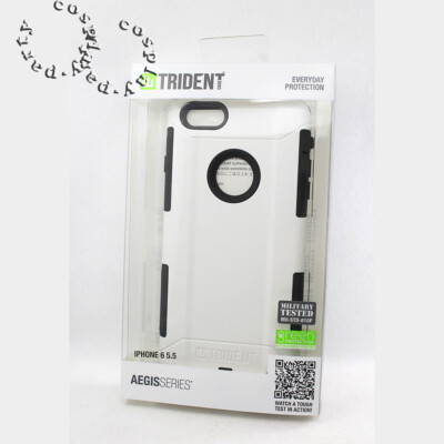Trident Aegis iPhone 6 Plus & iPhone 6s Plus HardShell Case Snap Cover - White