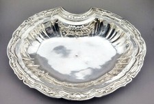 Barock Barbier Bart Prunk Becken 18.Jh Barber Shaving Bowl Basin Silber (P42)