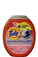 Tide Power PODs 2-in-1 Laundry Detergent Pods with Downy Soft Boosters, 45 Count