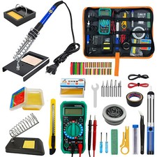 60W Electric Soldering Iron Welding Gun Tool Kit Solder Wire Desoldering Pump US