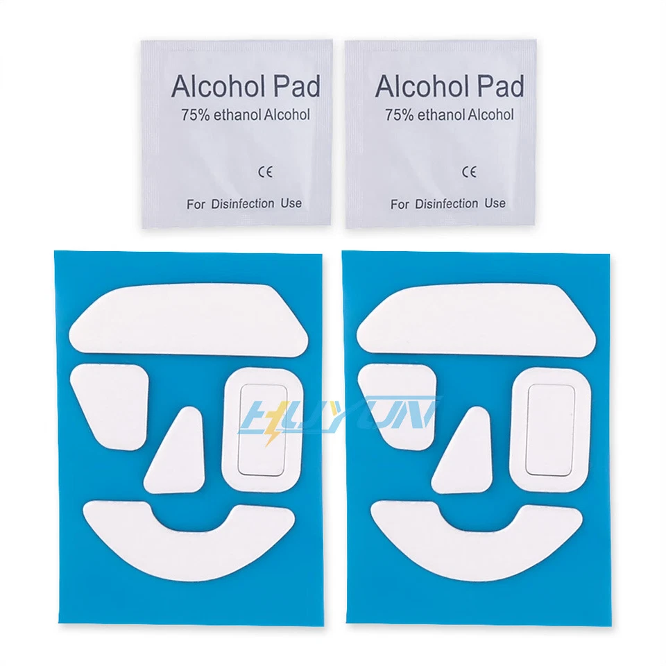 2Sts of White Rounded Curved Edges Feet Skates for Razer Basilisk V3 Wired Mouse - Image 2 of 4