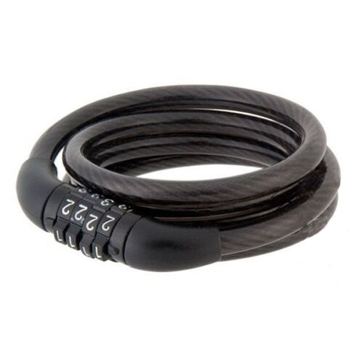 15 x 800 MM 4 Digit Combination Code Bicycle Bike Wire Cable Security ...