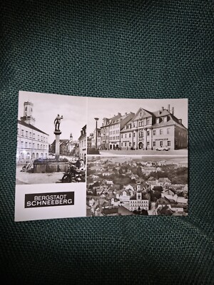 Ansichtskarte AK, Postkarte PK - DDR - Bergstadt Schneeberg Erzgebirge