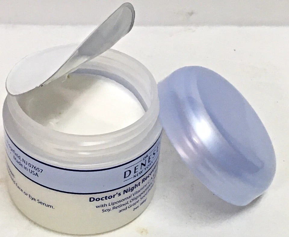 DR. DENESE DOCTOR'S NIGHT RECOVERY CREAM 2 OZ 60g VITAMINA C,A,E,B NÃO LACRADA NOVA COM ETIQUETAS - Imagem 2 de 4