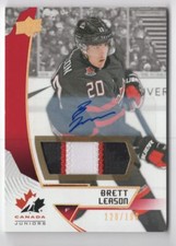 2019-20 UPPER DECK TEAM CANADA PATCH AUTO Brett Leason - 128/199 Canada #27