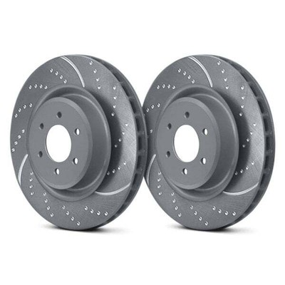 For Pontiac Grand Prix 88-96 Brake Rotors EBC 3GD Series Sport Dimpled & Slotted