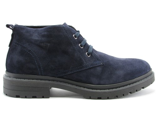 Valleverde 49842 scarpe uomo polacco scarponcino ramponato camoscio blu |  eBay