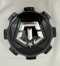 TIS 544 8 Lug Gloss Black Wheel Center Cap with Chrome Logo 1921L173