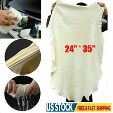 Natural Chamois Leather Car Cleaning Cloth Washing Absorbent Drying Shammy Towel