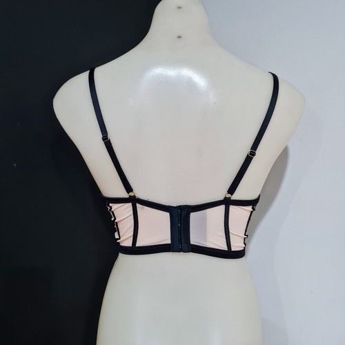 Women's size 10C 'DAILY' Gorgeous black and nude corset style bra - EUC - Picture 5 of 6