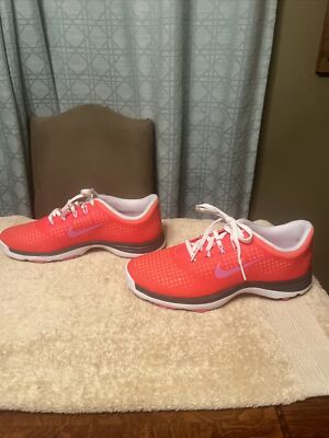 Nike Lunar Empress Golf Shoes Hot Pink Lace Up Size 7 Women Brand New 628537-600