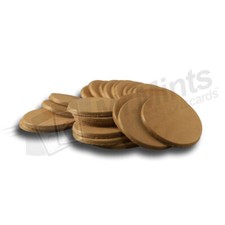 48mm - 7/8 oz Veg Tan Leather Blanks, Round Circles for Crafts, Earrings, Fobs