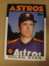 1986 Topps - Nolan Ryan #100 BLUE DOT ERROR 