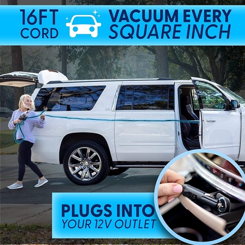 Best Car Aspiradora Pequeña 12V Alta Potencia Portátil - Cabello de Mascota NUEVO - Imagen 5 de 12