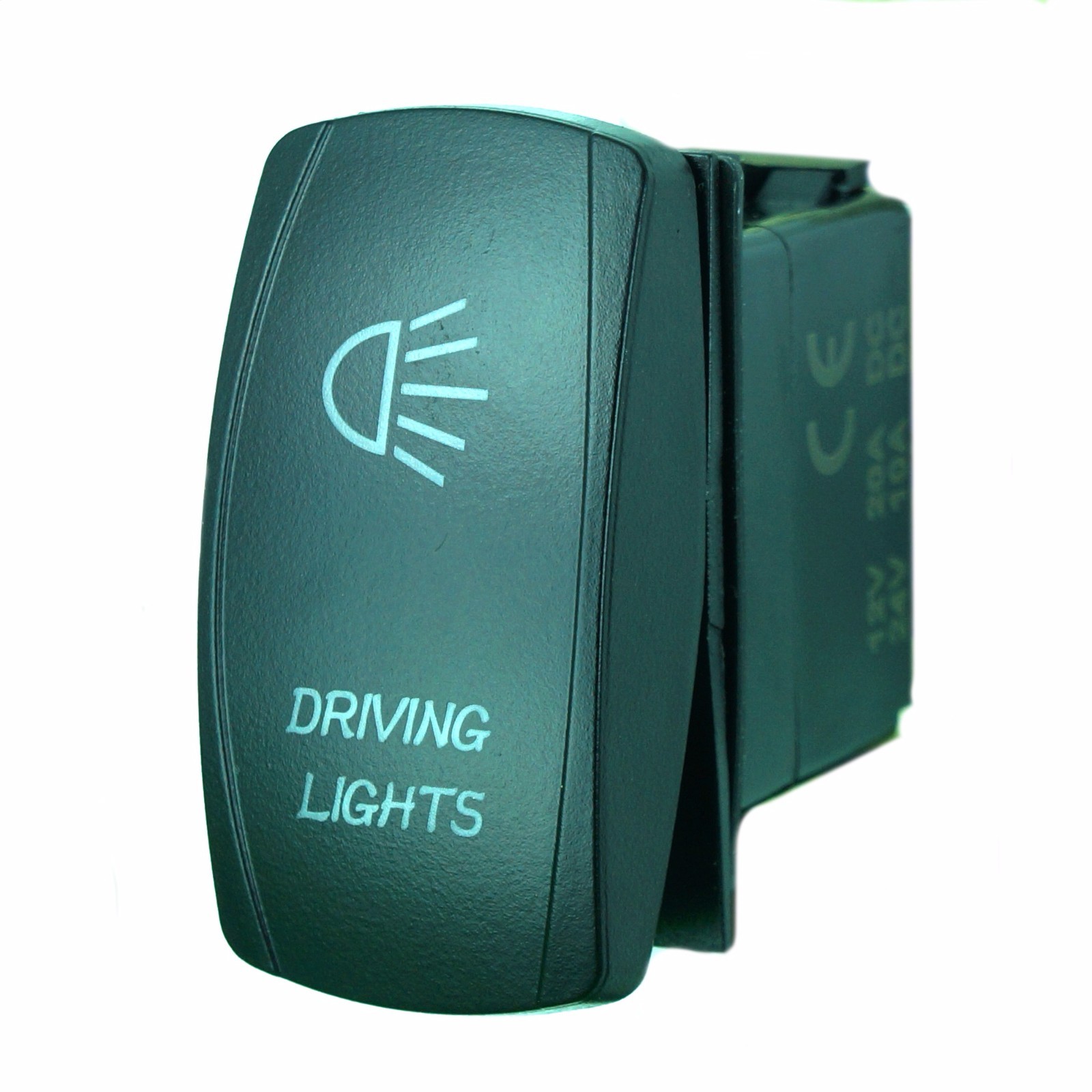 BLUE LASER ETCHED LED ROCKER SWITCH DUAL LIGHT LED DRIVING LIGHTS eBay