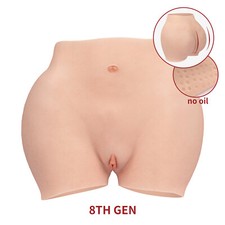 Silicone Pant Fake Vagina Panty Hip Buttock Shapewear Transgender Crossdresser