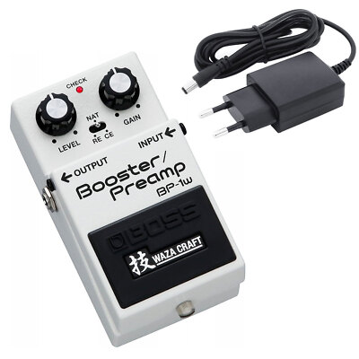 Boss BP-1W Booster Preamp Pedal Waza Craft Edition + keepdrum Netzteil