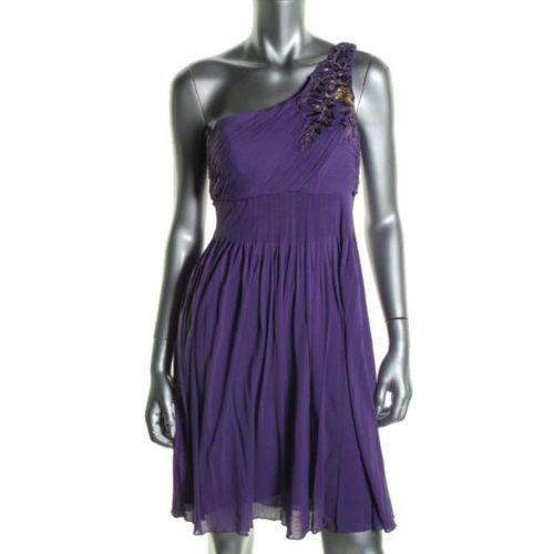 max and cleo purple one shoulder dress Max & Cleo Halter Dresses for Women for sale