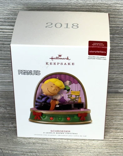 Hallmark Keepsake 2018 Peanuts Schroeder Charlie Brown Christmas Ornament - NIB