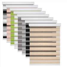 Fensterrollo Doppelrollo Klemmfix Rollo ohne Bohren Duo Kassettenrollo Seitenzug