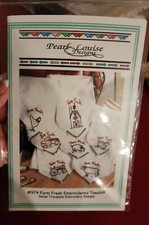 Pearl Louise Designs 974 Farm Fresh Towels 7 TRACEABLE designs Pattern FS
